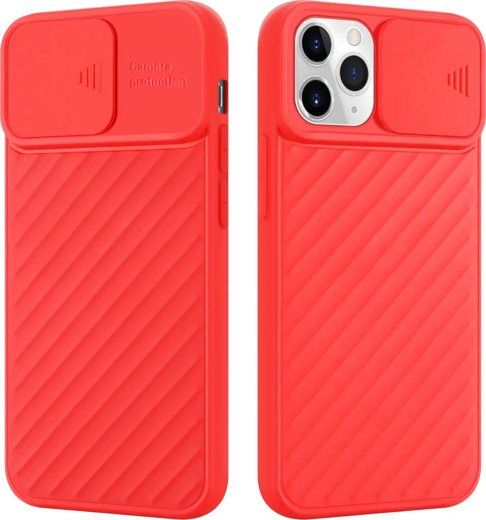 Custodia Cadorabo iPhone 11 Pro Max Rosso TPU | Protezione Fotocamera