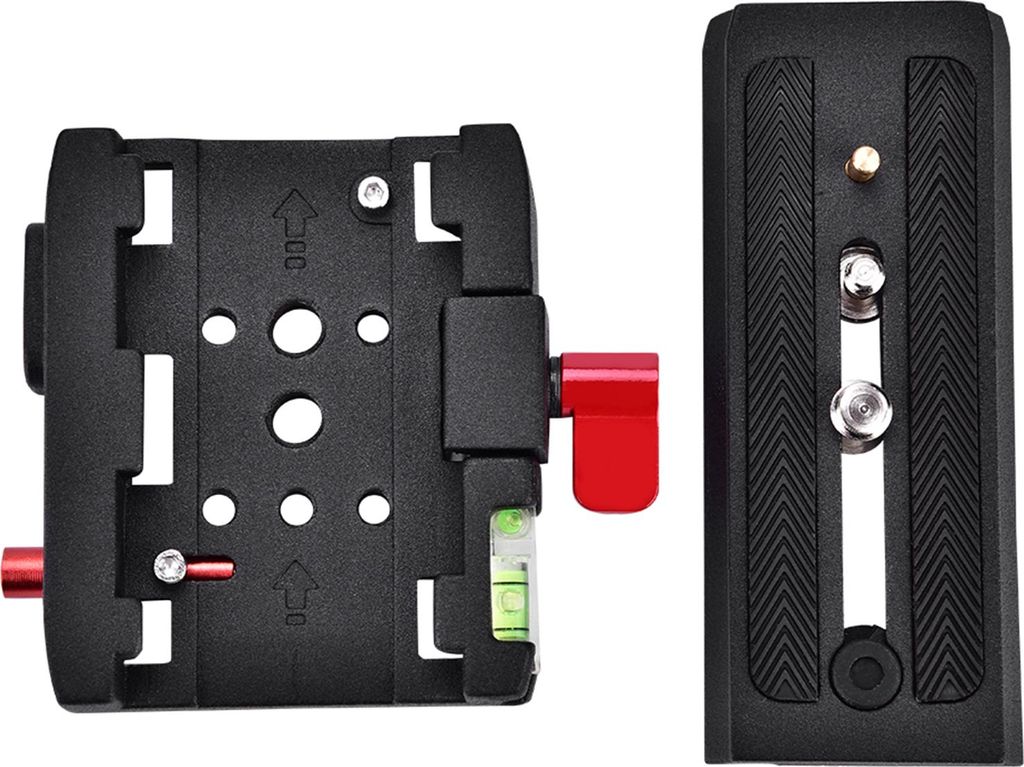 Schnellfreisetzungs -Aluminiumlegierung QR -Klemme, Klemmenbasis, Stativballkopf für Manfrotto 500 AH 701 503 HDV 577