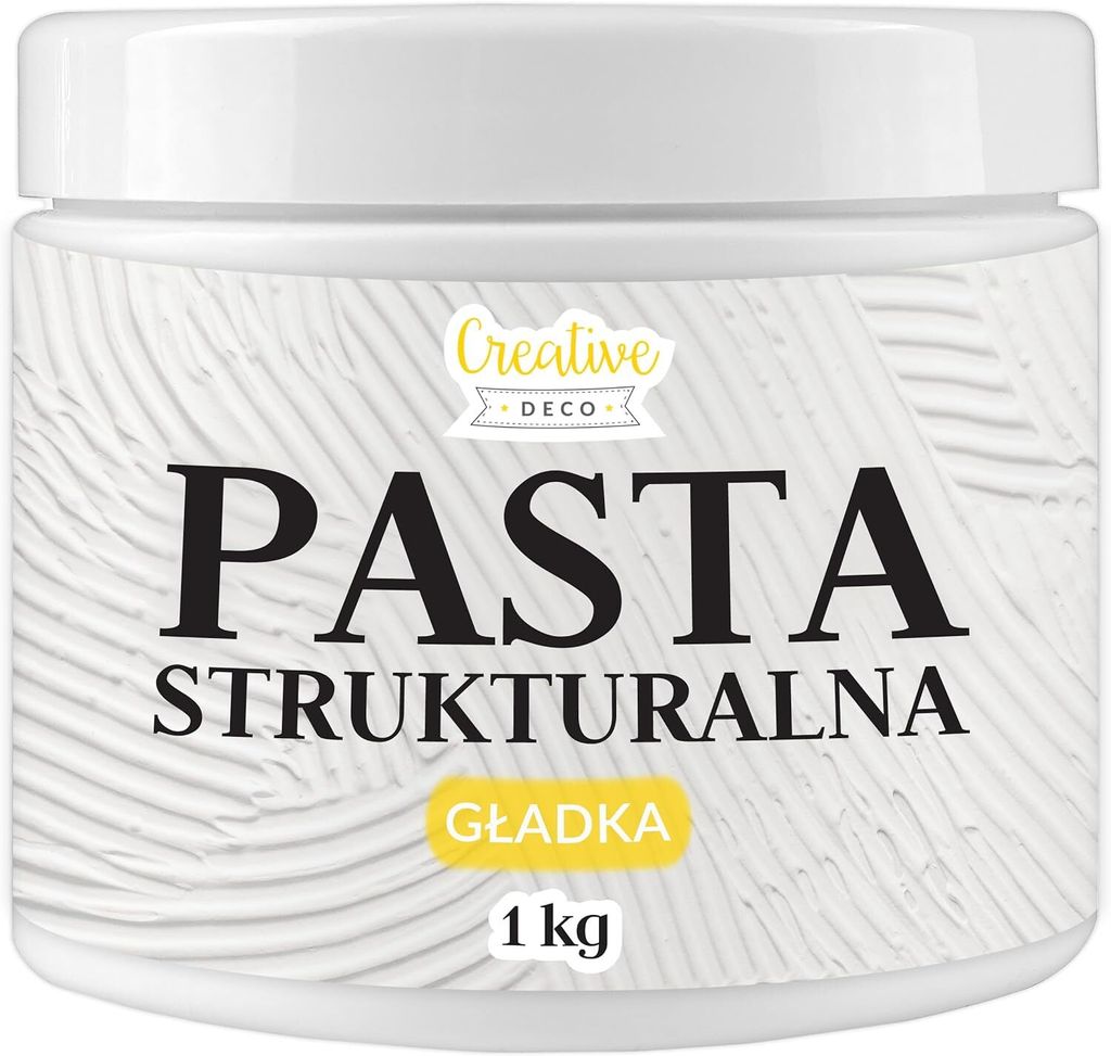 Creative Deco Pasta Strukturalna 1 kg | Gładka | biała masa Zdjęcie produktu 