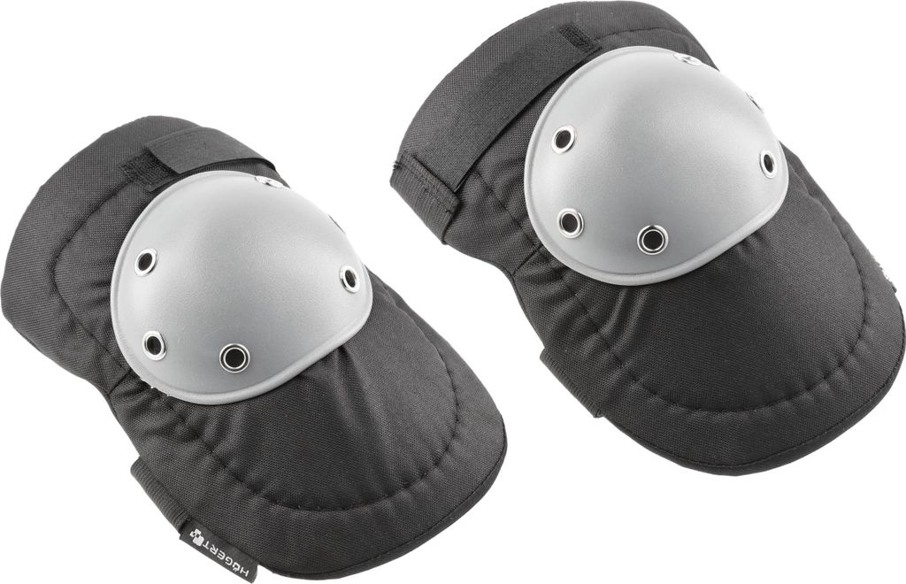 Högert Technik - EIB Knieschoner PP | schwarz/grau uni (2 Stk/Pack) | Professionelle Knieschützer | für Profi Handwerker und Heimwerker [Baustel...