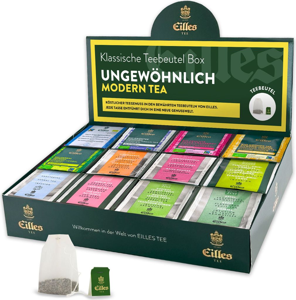 MODERN Mischbox mit 12 Sorten EILLES Teebeutel