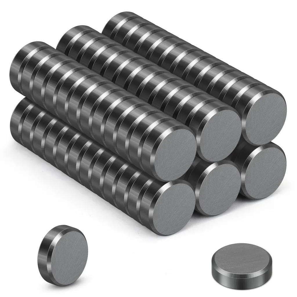 Aimants Anti-Glisse pour Tableaux Magnétiques : 75 Disques Ferrite 15x5