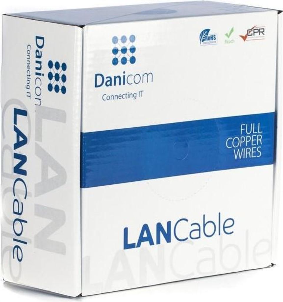 DANICOM CAT6A U/UTP 100m Flexibel - PVC (Fca) Produktbild 