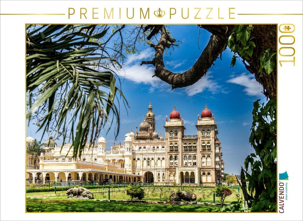 CALVENDO Puzzle Amba Vilas Palast | 1000 Teile Lege-Größe 64x48cm Foto-Puzzle für glückliche Stunden