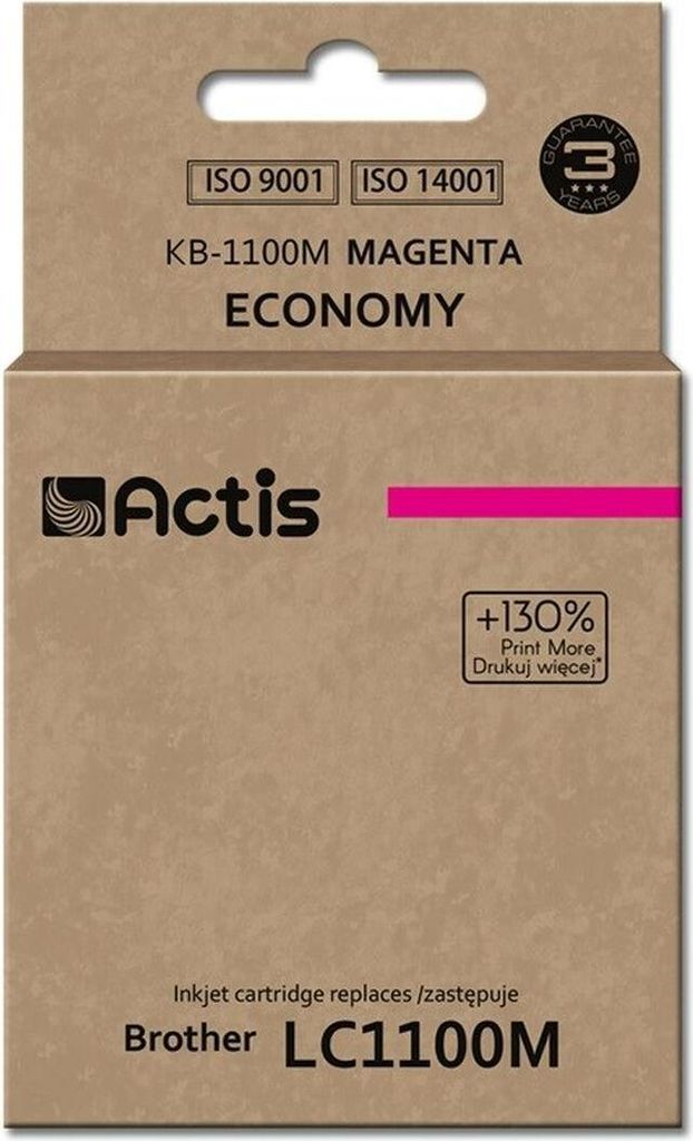 Actis KB-1100M Zamiennik tuszu do drukarki Brother LC1100M/980M czerwony 19 ml
