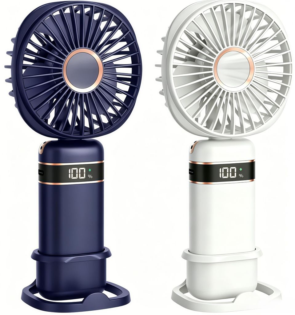2er Handventilator,5 Geschwindigkeitsstufen,tragbarer Produktbild 