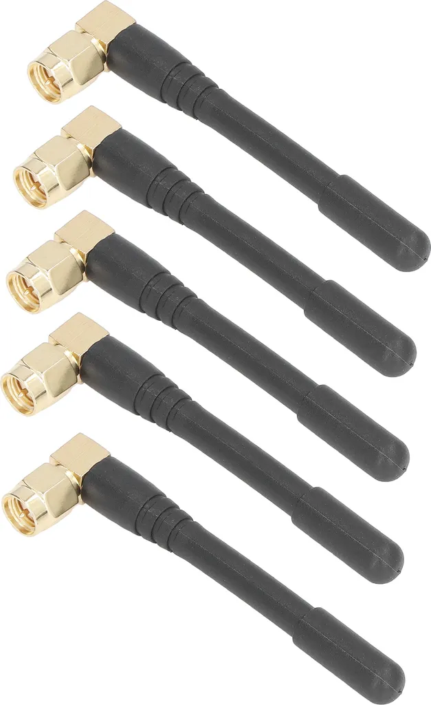Kit 5 Antenne Wireless SMA Professionali - Design Angolare 90 Gradi