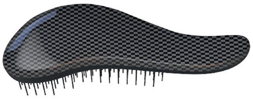 Hair brush with Black Point handle