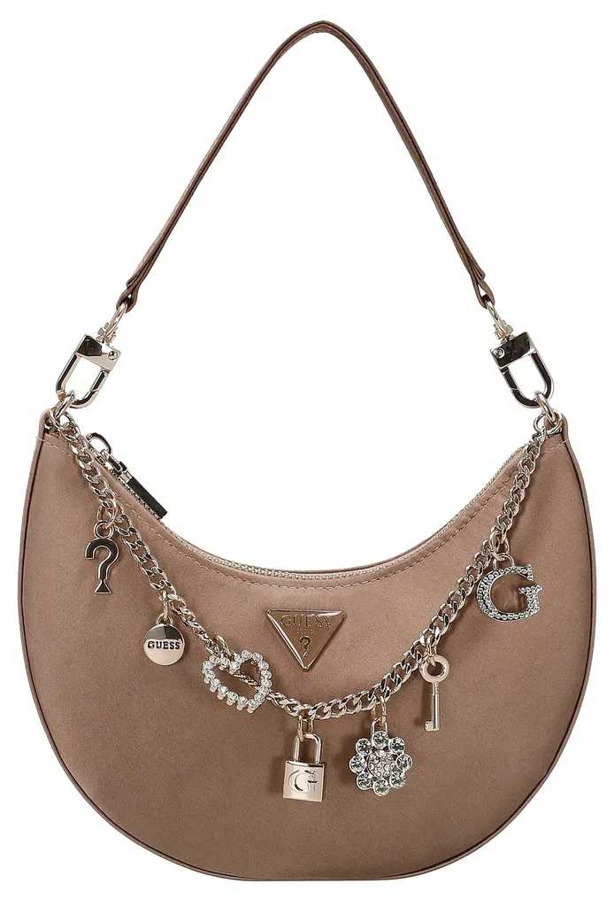 Petit sac à main bandoulière Guess Tasmin Mini 21 cm coloris doré