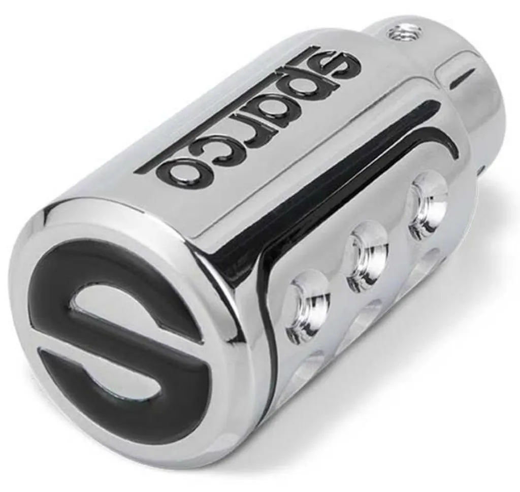 Pommeau de levier de vitesses SPARCO POMO RACING en chrome et alu