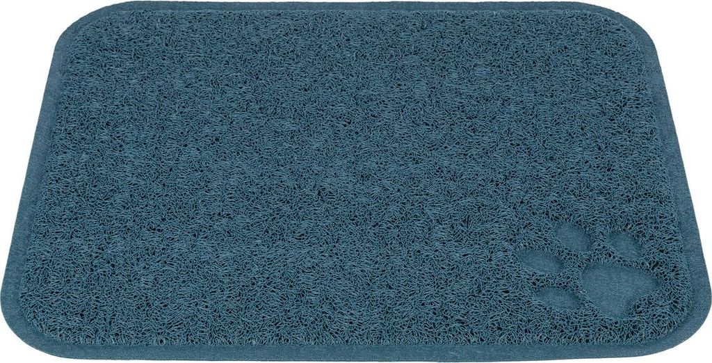 Vorleger für Katzentoiletten 37 × 45 cm blau