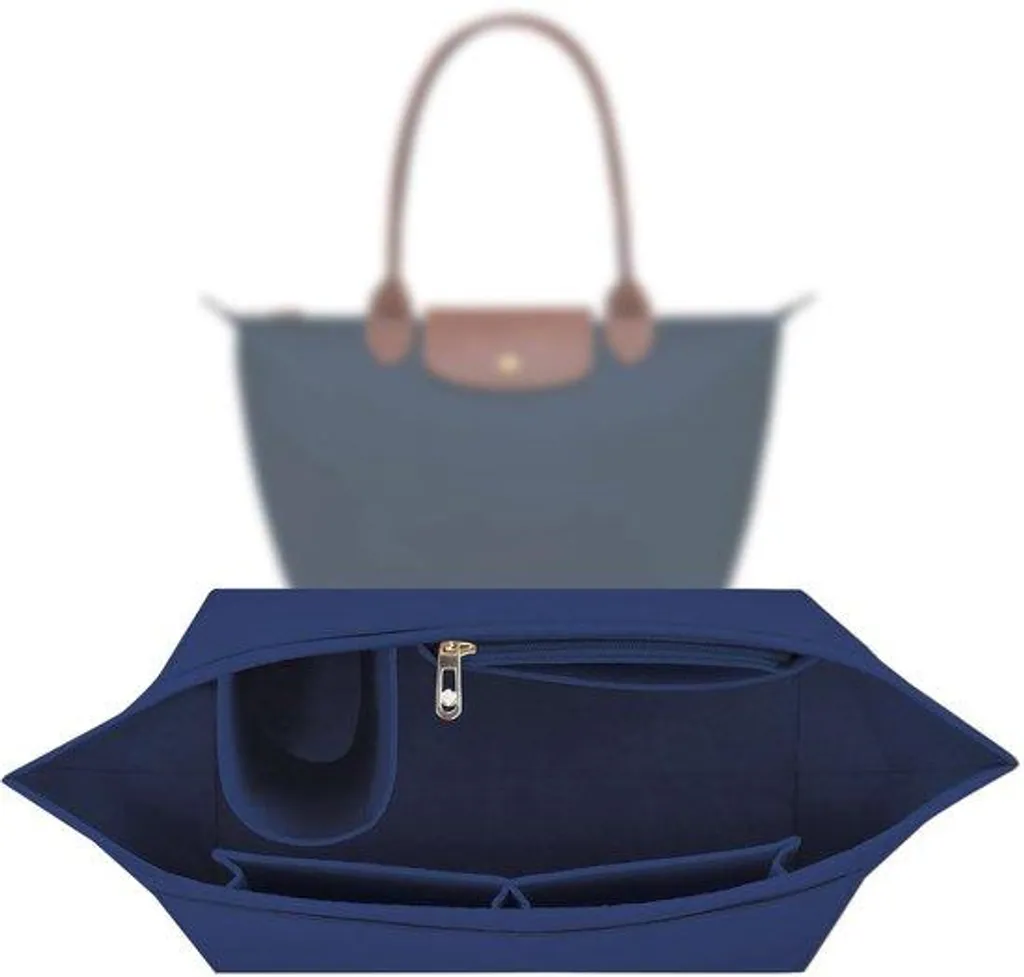 Organiseur pour sac Longchamp Le Pliage L en feutre avec poches multiples
