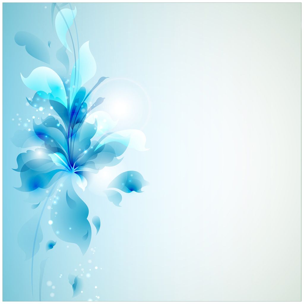 Wallario Premium Glasbild, freischwebende Optik, kräftige Farben, Größe 50 x 50 cm Motiv Blaues Blumenbuket