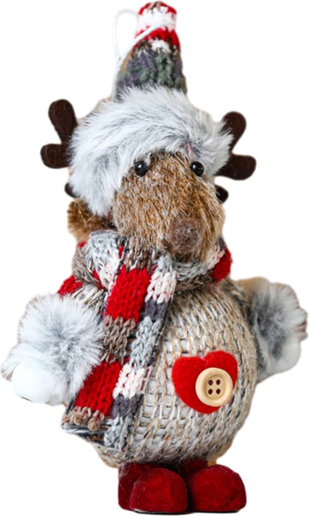 Weihnachtsanhänger Weihnachtsmann Schneemann Elch Form Weihnachtsbaum Hängende Verzierung für festliche Heimdekorationen Hirsch