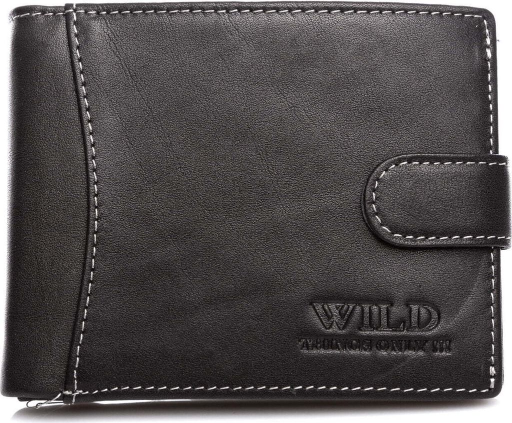 WILD Herren-Lederportemonnaie Echt Leder horizontal mit Produktbild 