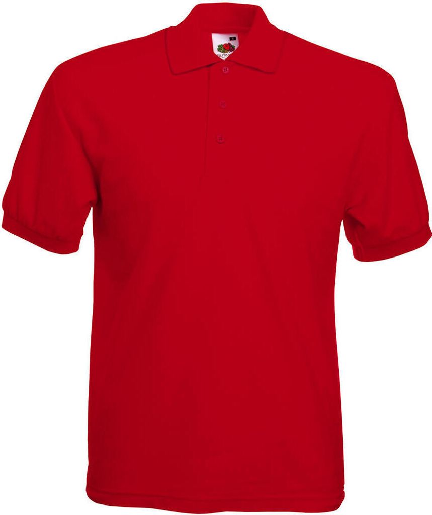 Fruit of the Loom 63-402-0 | 65/35 Piqué Herren Poloshirt - Farbe: Red - Größe: 3XL