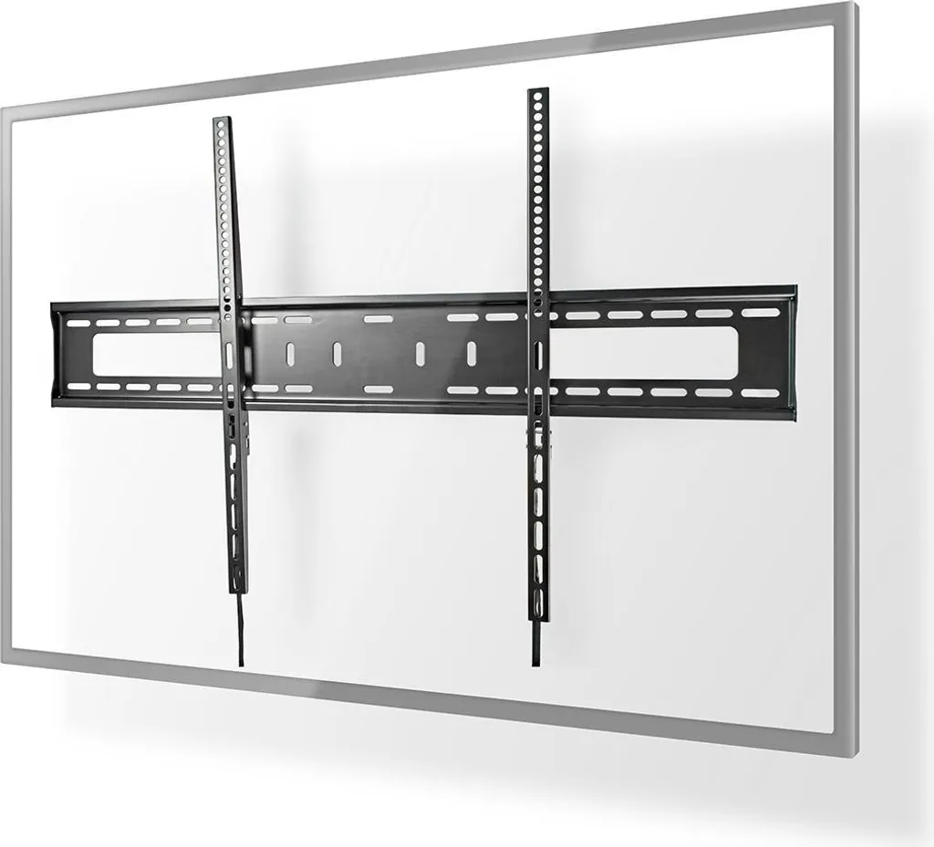 Supporto a parete per TV fisso | 60-100" | Peso massimo dello schermo supportato: 75 kg | Distanza minima dalla parete: 30,5 mm | Metallo / Acciaio | Nero
