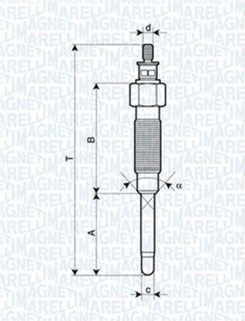 MAGNETI MARELLI 062900065304 - Glühkerze für Hilux