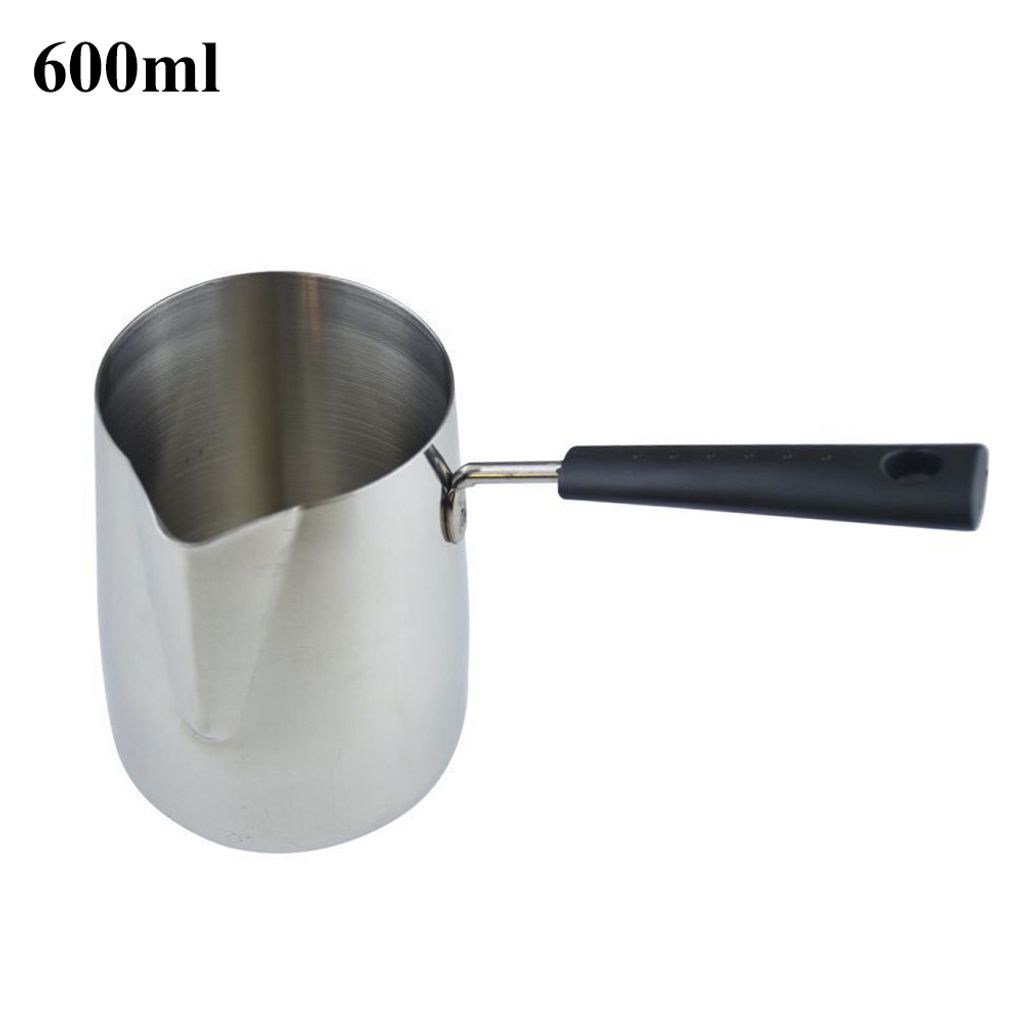 Edelstahl -Wachs Schmelztopf DIY Kerzenseife Schmelzkrug Milchschaum Schaum-600ML