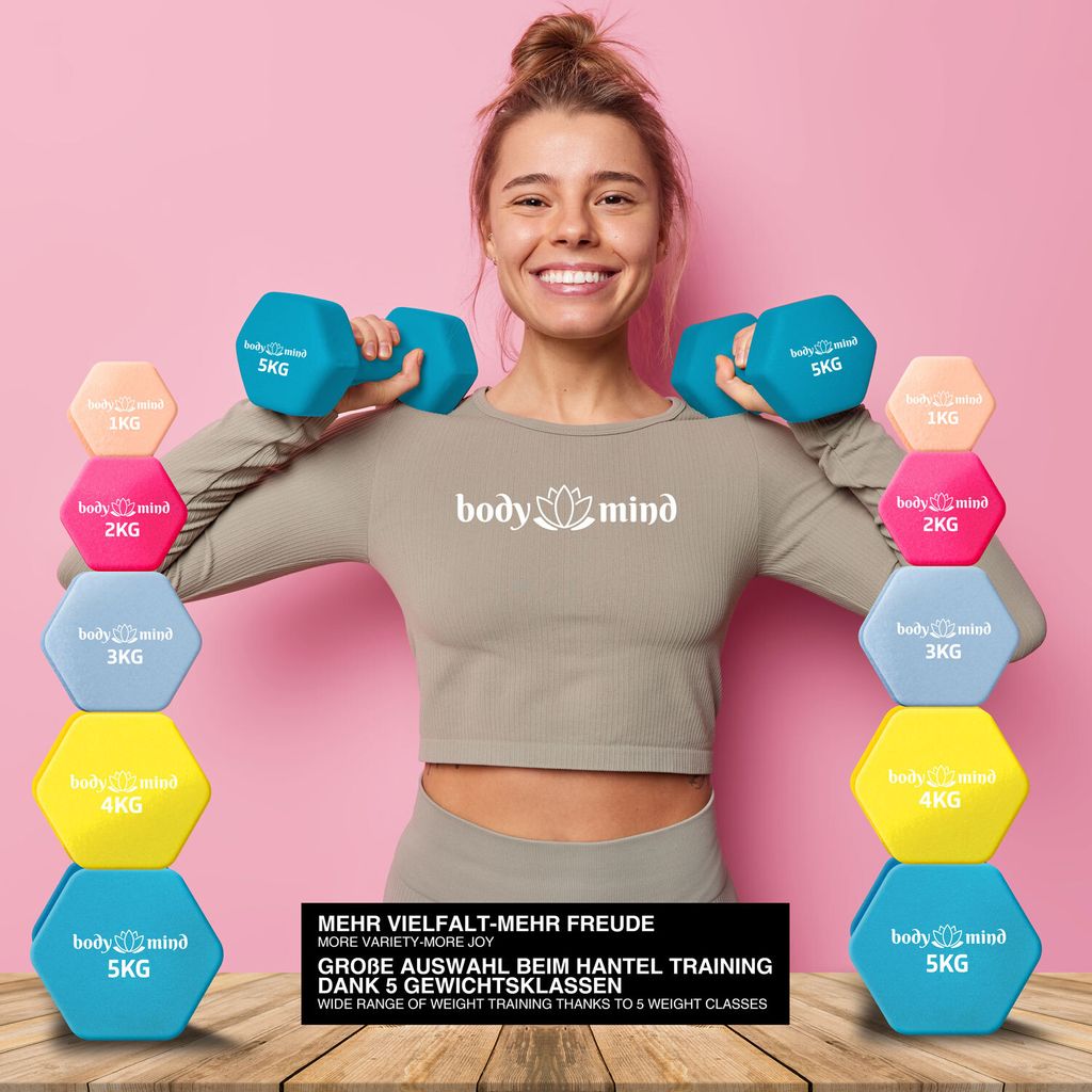 Neopren Hantel 2er Set; 3kg Produktbild 2