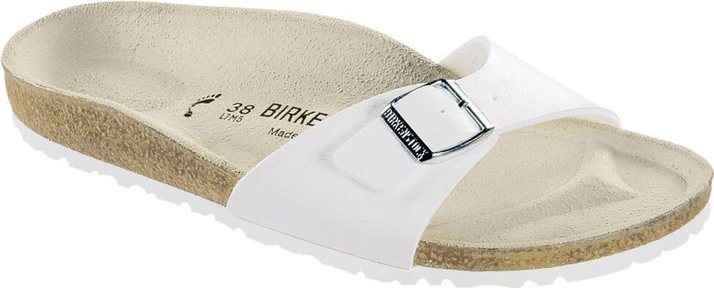 Birkenstock Sandale Madrid Weiß Birko-Flor Normal Uni
