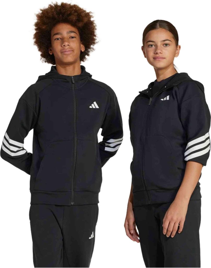 Adidas Jacket JJ4801 in Black color size 11-12 años
