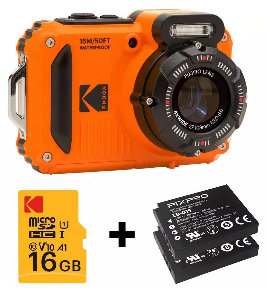 Kodak PIXPRO WPZ2OG6, 16,76 MP, 4608 x 3456 px, BSI CMOS, Image du produit 
