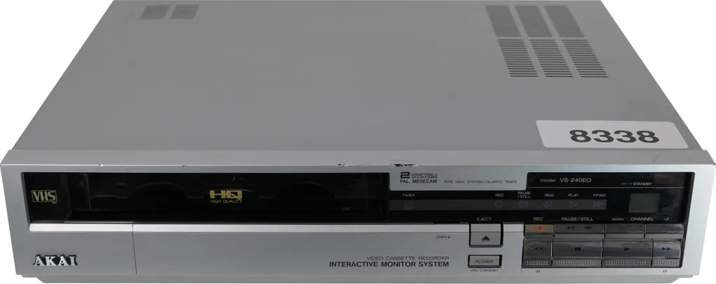 Akai VS-240EO Magnétoscope VHS Original avec Technologie HQ Noir