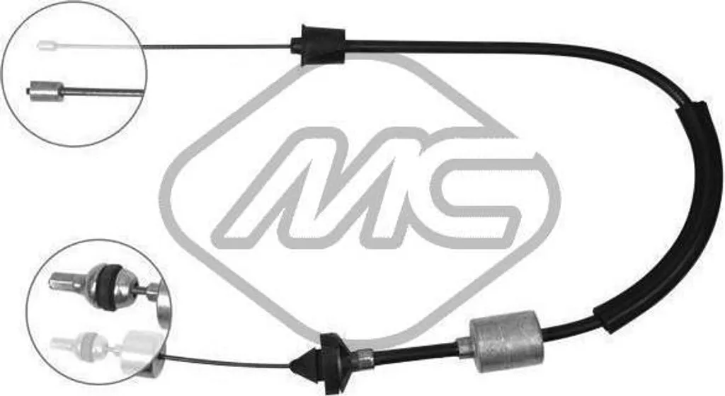 Câble d'embrayage Metalcaucho 80086 pour Renault Scenic et Megane