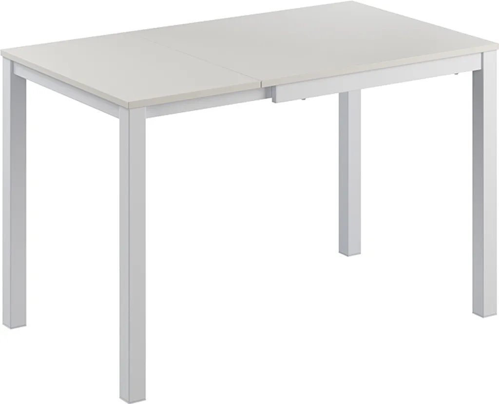 Table à manger blanche extensible Vicco Granny pour cuisine et séjour