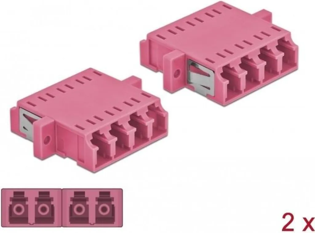 Accoppiatore di Rete DeLOCK RJ45 Cat.6A - Giunto Professionale Schermato