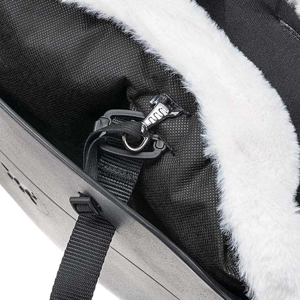 Sac de transport souple pour chien format cabine noir et ergonomique