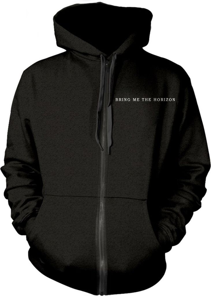 Bring Me The Horizon - Hoodie mit durchgehendem Reißverschluss für Herren/Damen Uni RO9616 (XL) (Schwarz)