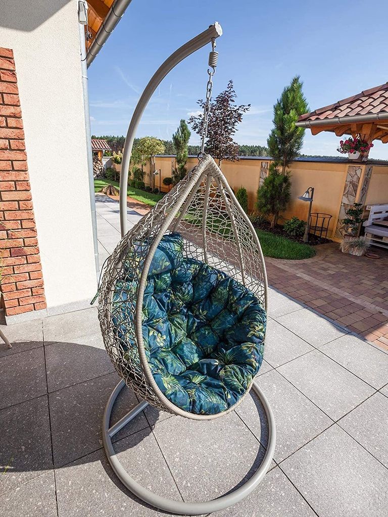 BOPLIFE Veranda-Schaukelkissen – Ersetzt Kissen Für 2-3-Sitzer Schaukel, Braun, 152 X 102 Cm, Wasserdicht & Rutschfest