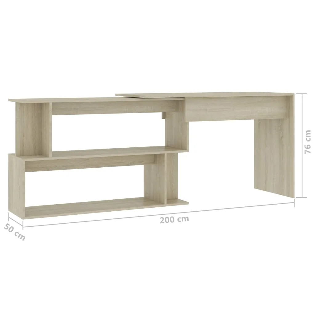 Bureau d'angle pour petits espaces 200 cm - Solution de rangement et travail - 11