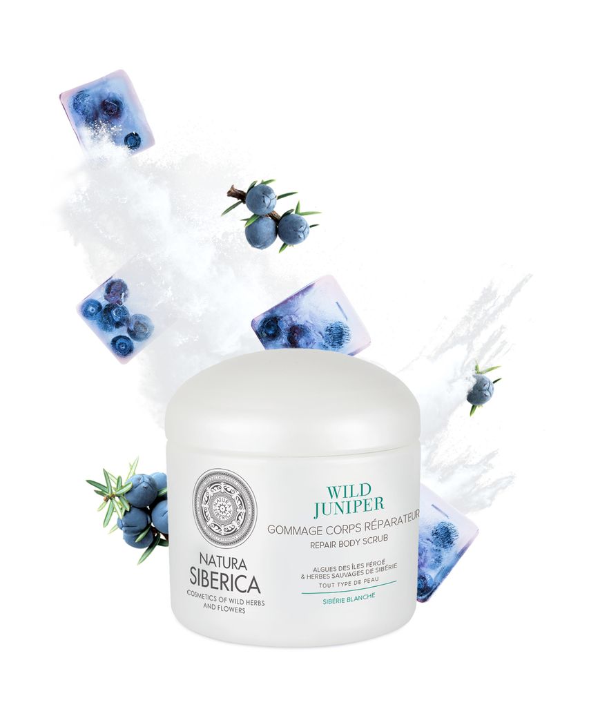 Natura Siberica Copenhagen reparierendes Körperpeeling Wild Juniper, 370 ml