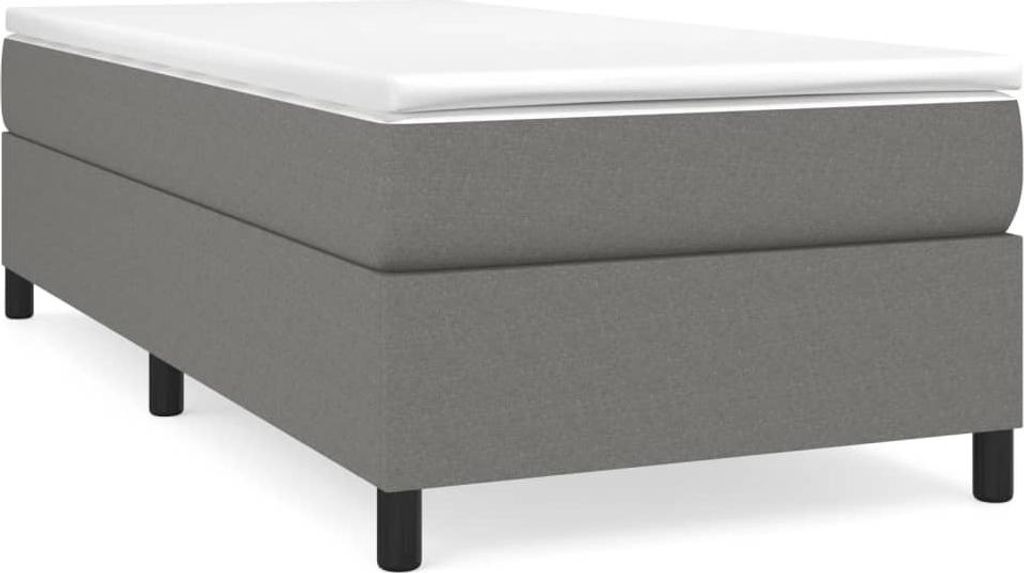vidaXL Boxspringbettgestell Dunkelgrau 100x200 cm Stoff Produktbild 