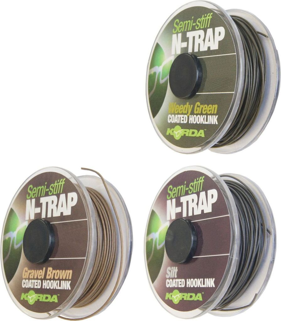 Korda N-TRAP Semi Stiff 20m - Vorfachschnur, Tragkraft:15lbs/6.8kg, Farbe:Gravel (Kies)
