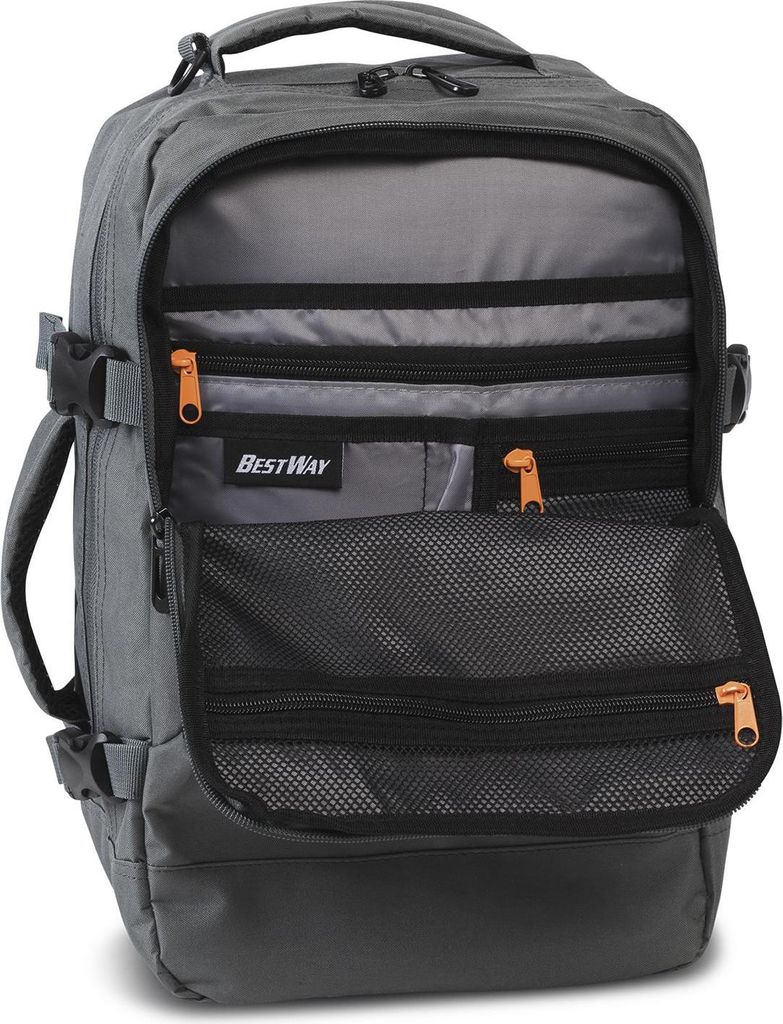 BestWay Cabin Pro 300 Small Reiserucksack: Grau-Grün Produktbild 