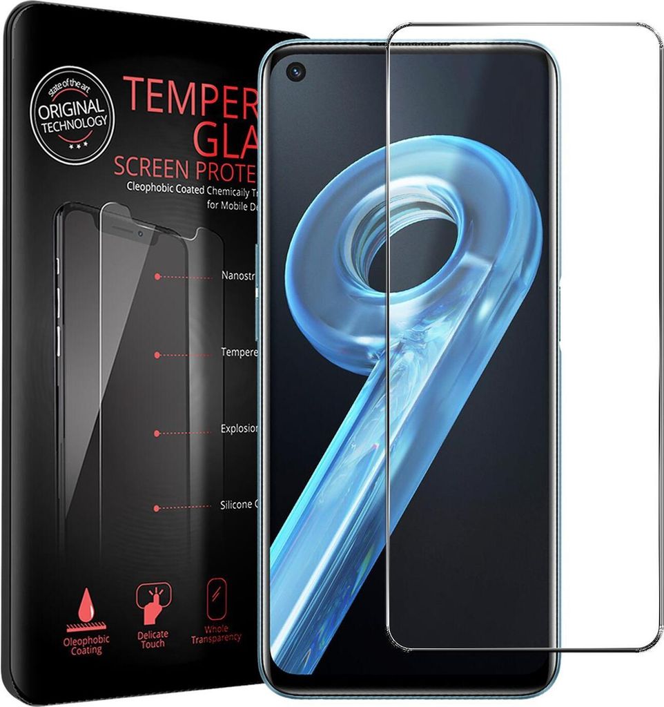 2x Conie Glasfolie für Realme 9i Displayschutz Folie Panzer Glas Premium Schutzfolie Set Blasenfrei