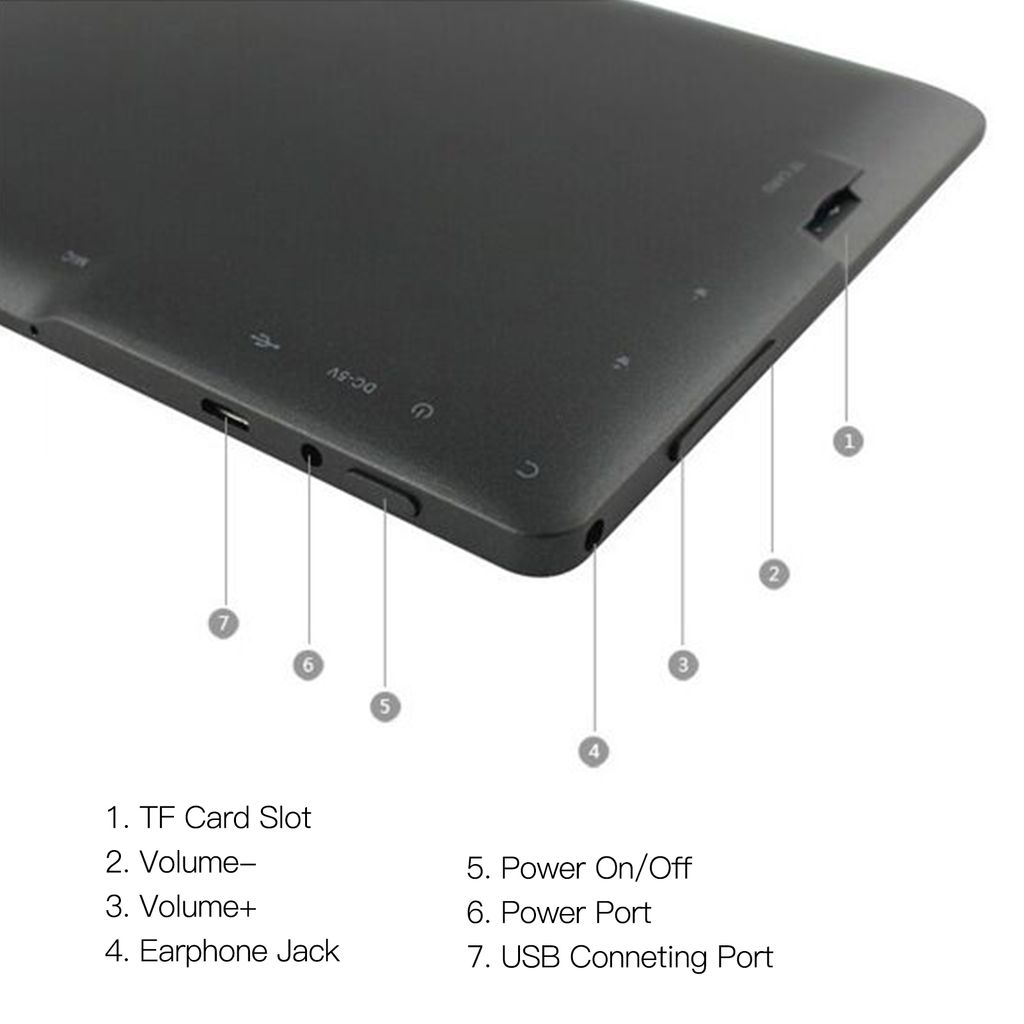 7 Zoll Kinder Tablet Android 4.4 Tablet PC mit Dual-Kameras Produktbild 13