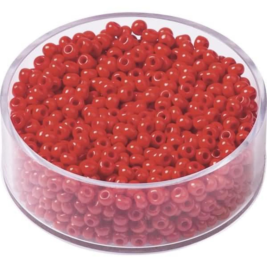 KNORR PRANDELL 213104168 Böhmische Rocailles Ø 25 mm Glas karminrot