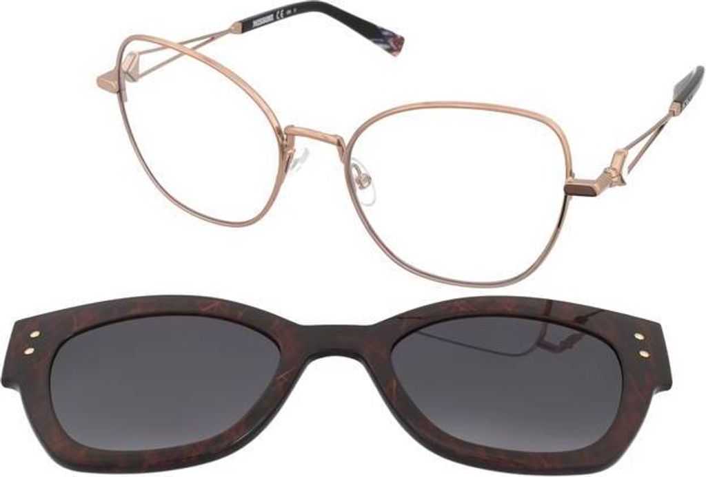 Brillengestell + Sonnenbrille Missoni MIS-0054-CS-DDB Ø 53 mm Clip On