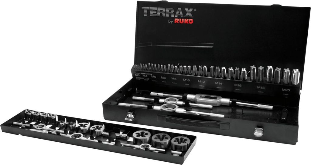 RUKO set van schroefdraadgemaaktools, artikelnummer 245040, Productafbeelding 
