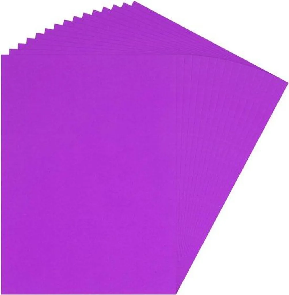 Carton violet foncé 50x38 cm de 30 feuilles pour loisirs créatifs