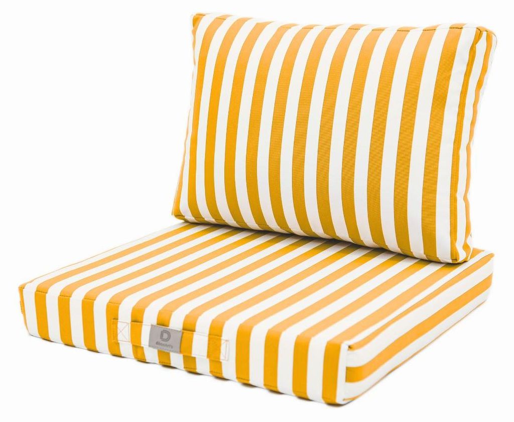 Coussins pour salon de jardin déhoussable 60x60cm - Rayure Image du produit 