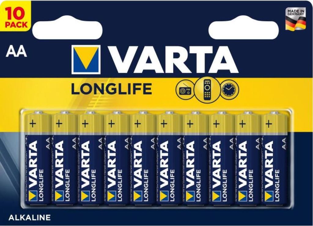 VARTA Longlife Mignon AA Batterie 10 Stck Zdjęcie produktu 