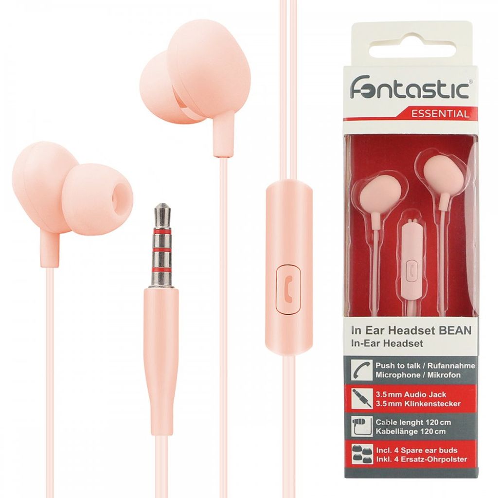 Fontastic Essential In-Ear Stereo-Headset Beans light apricot