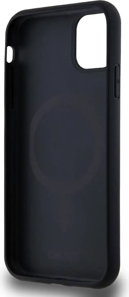 Coque iPhone 11 DKNY Noir Repeat Pattern avec Rayure Signature Chic - 3