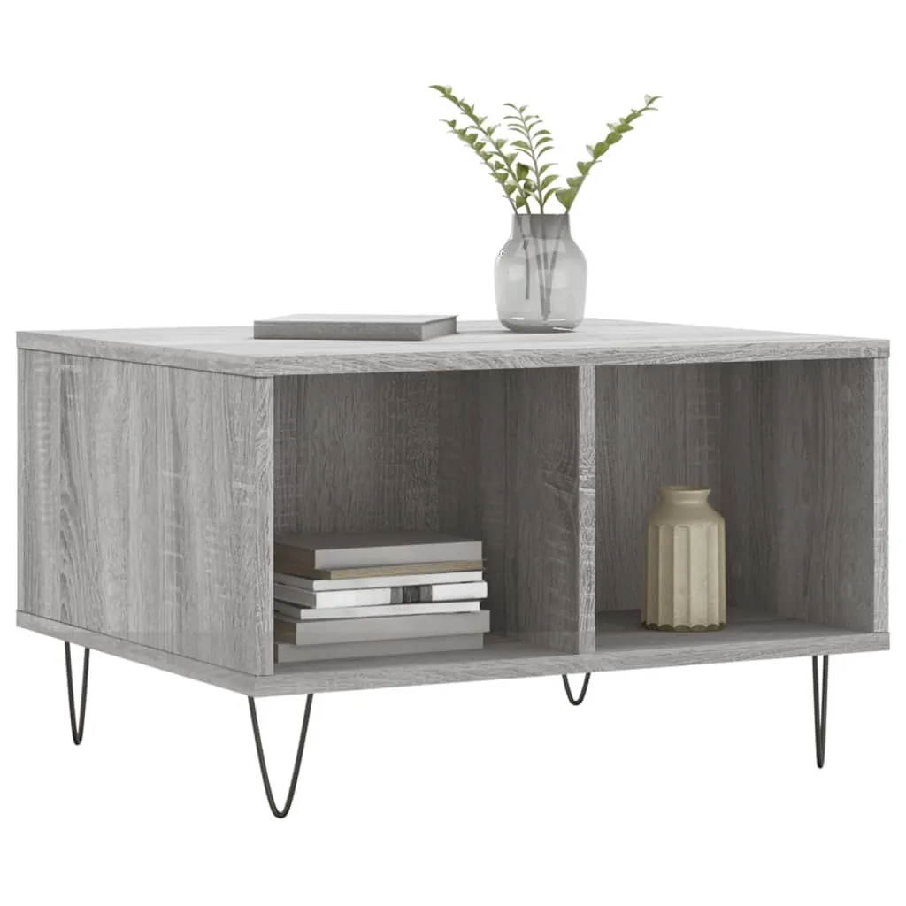 Tavolino da Salotto SYFAX™ Grigio Sonoma 60x50x36,5 cm in Multistrato - 3